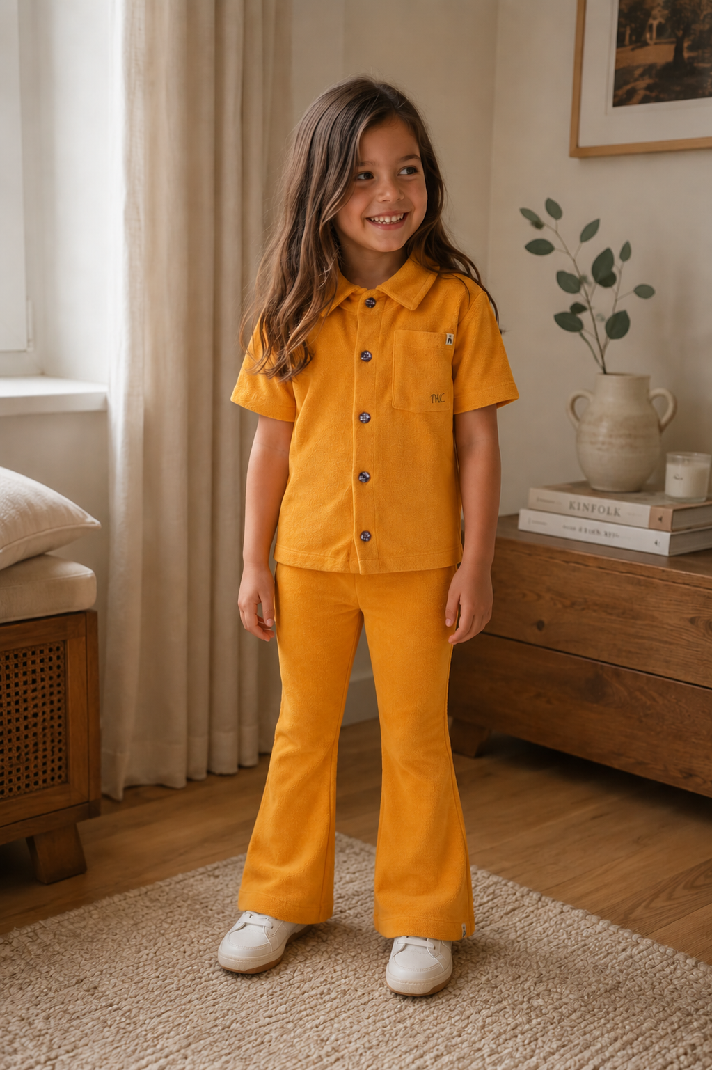 Storm blouse oranje Birdie
