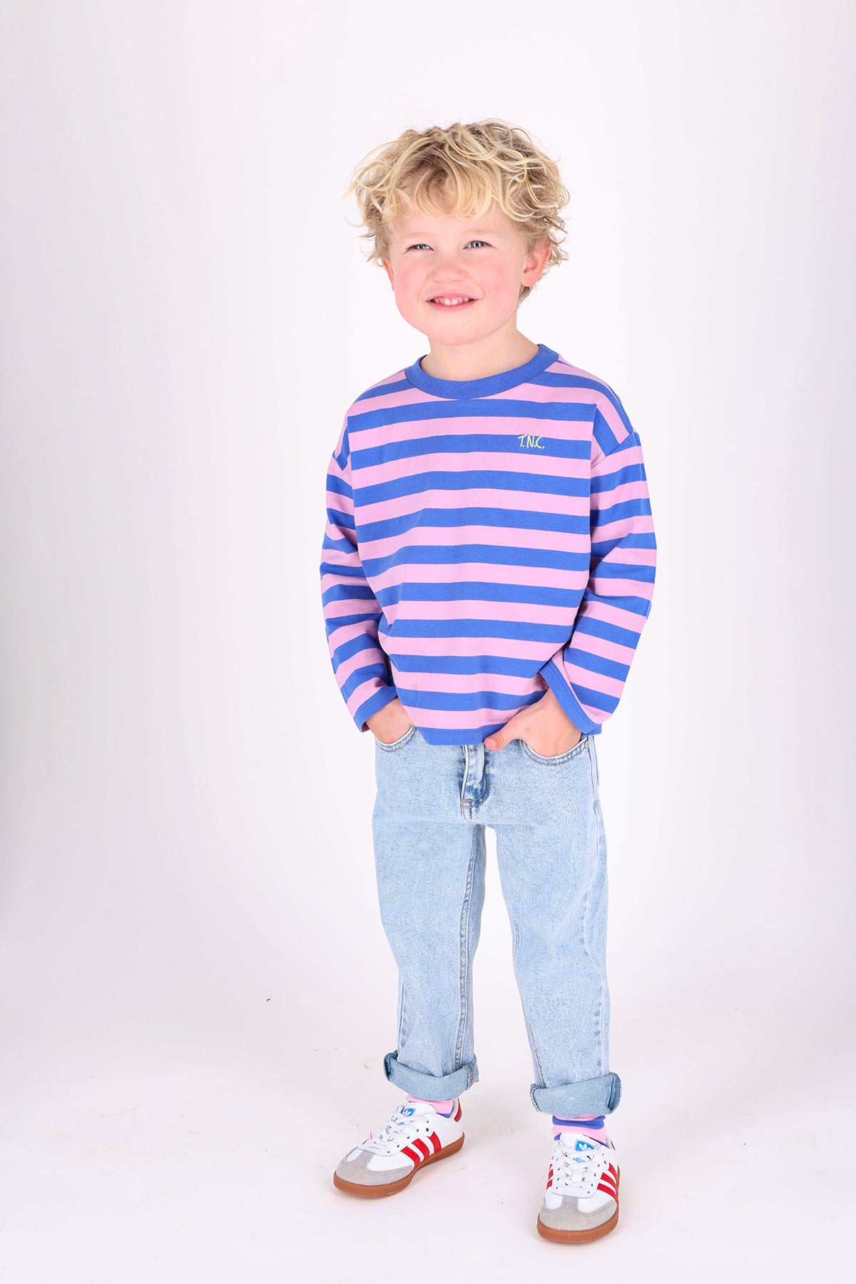 Lou T-Shirt roze blauw