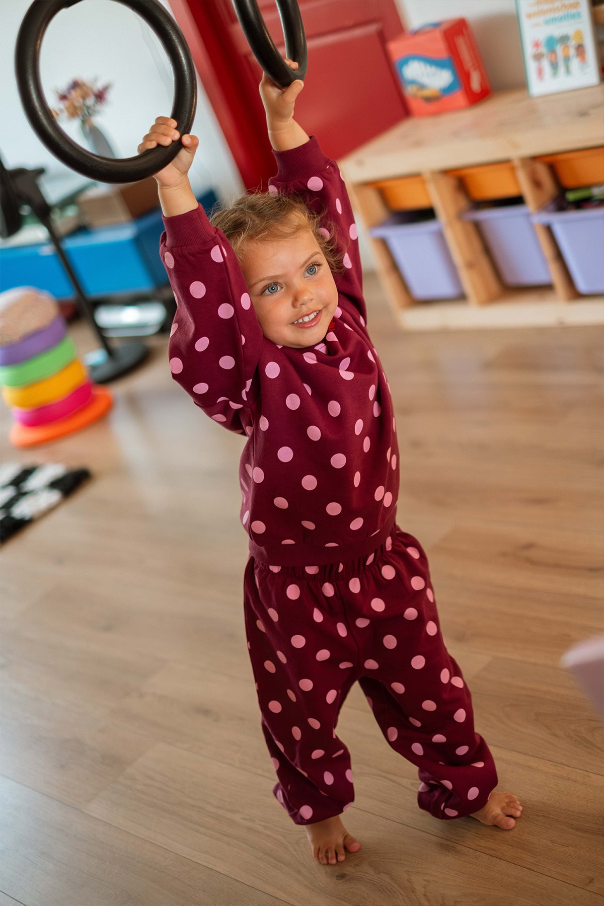 WOLF JOGGING PANTS POLKADOTS