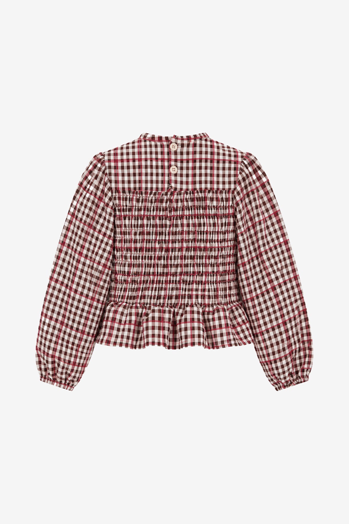 IZZY BLOUSE BORDEAUX BOLD COLORS