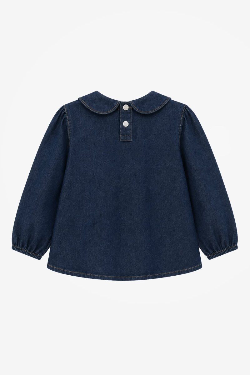 BAUKJE BLOUSE DONKERBLAUW BOLD COLORS - The New Chapter Store