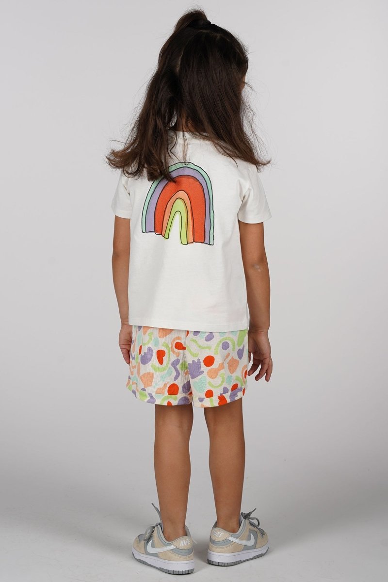 Bo T-shirt wit regenboog Dancing - The New Chapter Store