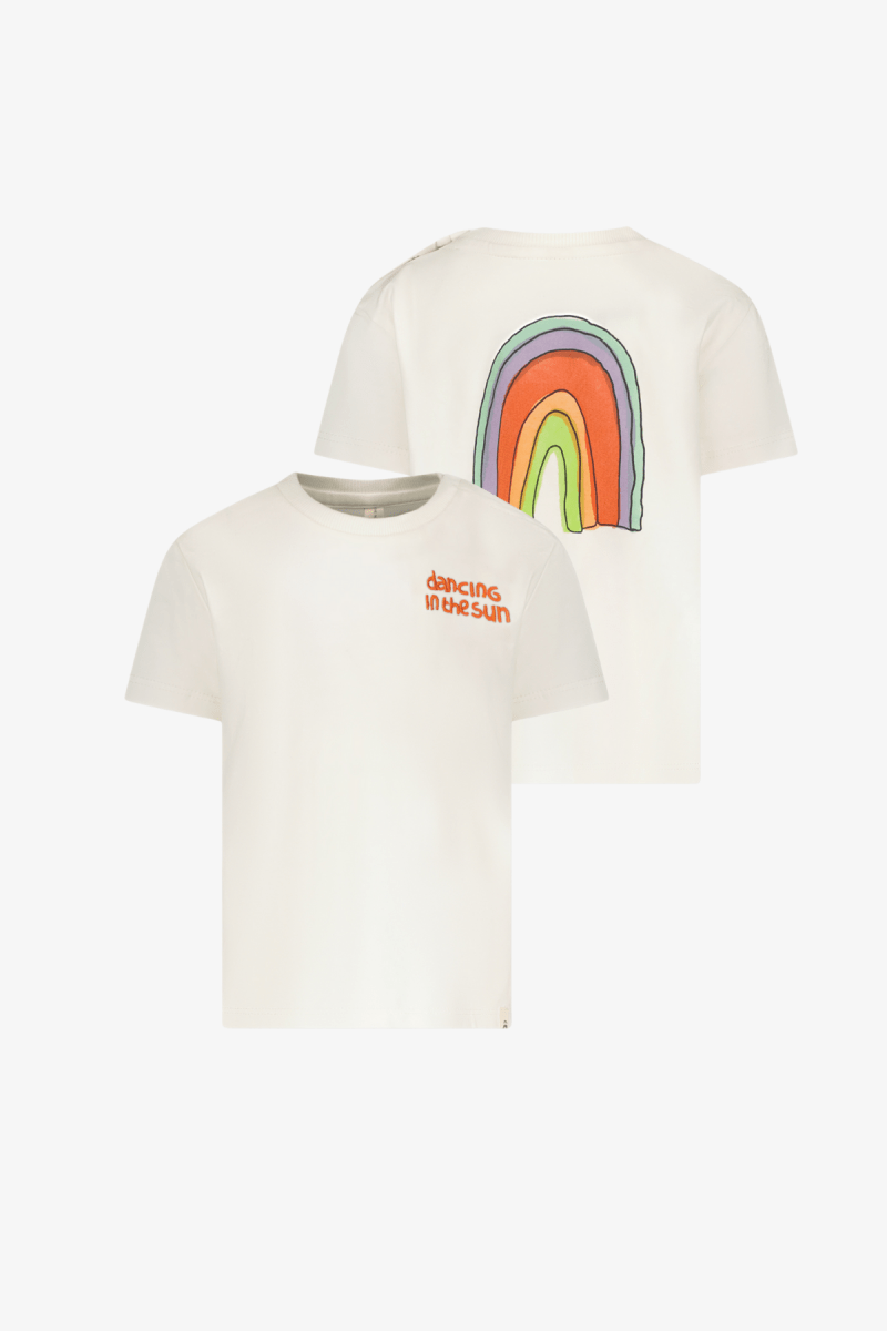 Bo T-shirt wit regenboog Dancing - The New Chapter Store