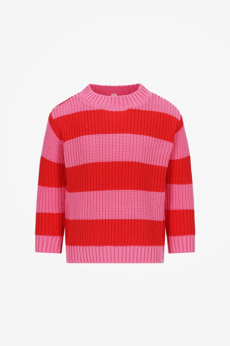 Jamie Knitted Sweater Roze Rood - The New Chapter Store