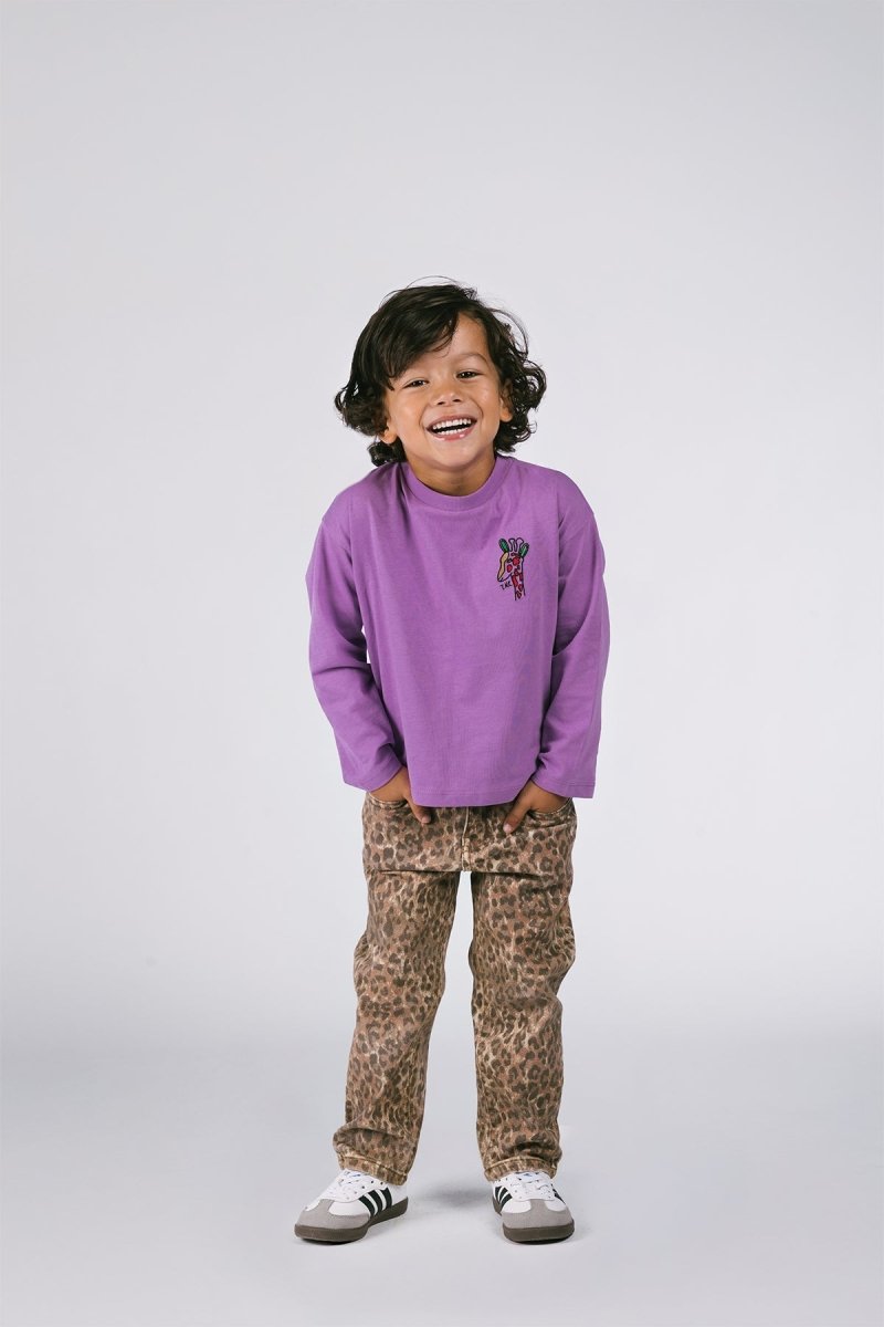 Riley Denim Broek Leopard - The New Chapter Store