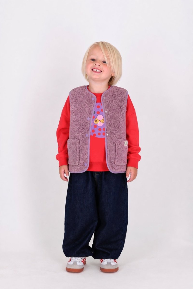 Rox Teddy Gilet Paars - The New Chapter Store