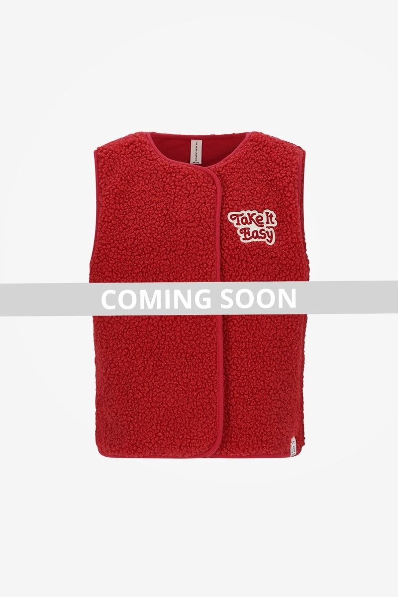 Rox Teddy Gilet Rood - The New Chapter Store