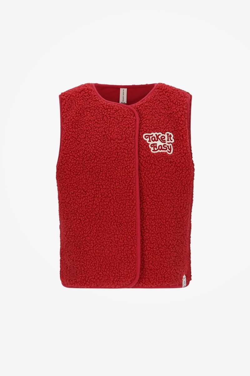 Rox Teddy Gilet Rood - The New Chapter Store