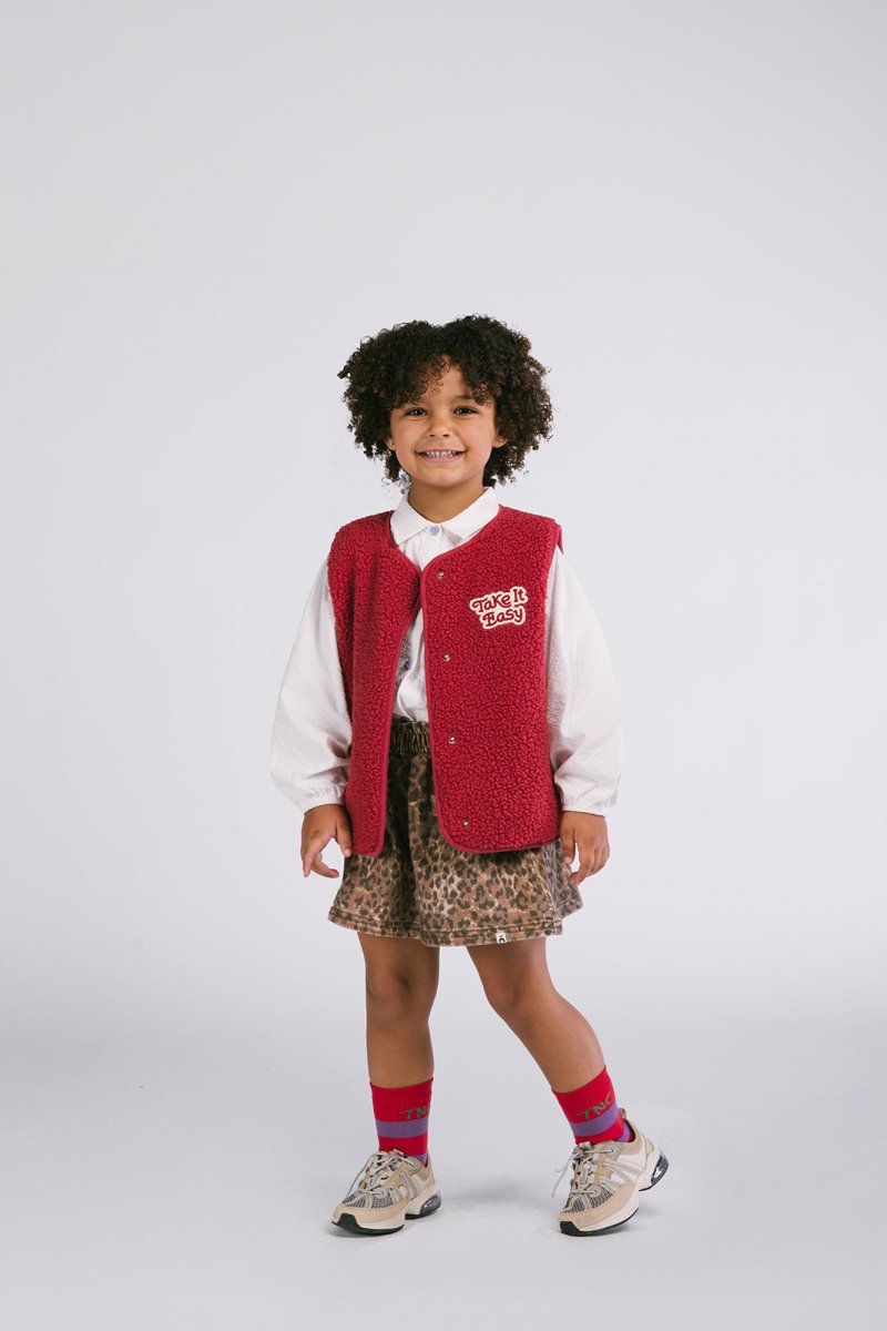 Rox Teddy Gilet Rood - The New Chapter Store