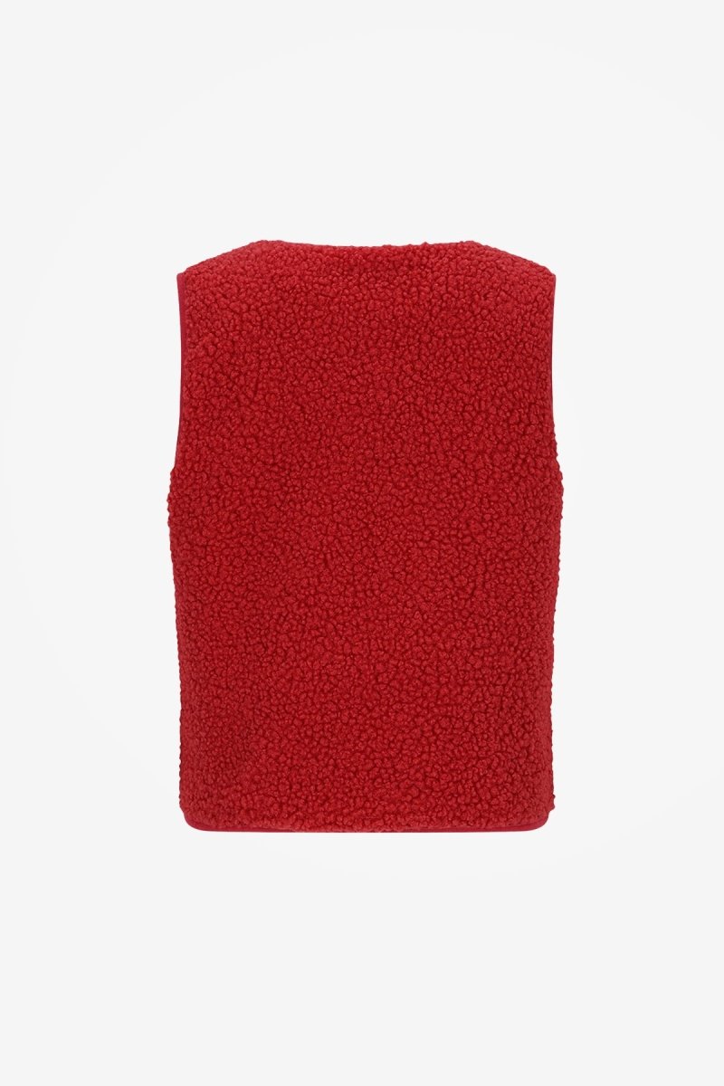 Rox Teddy Gilet Rood - The New Chapter Store
