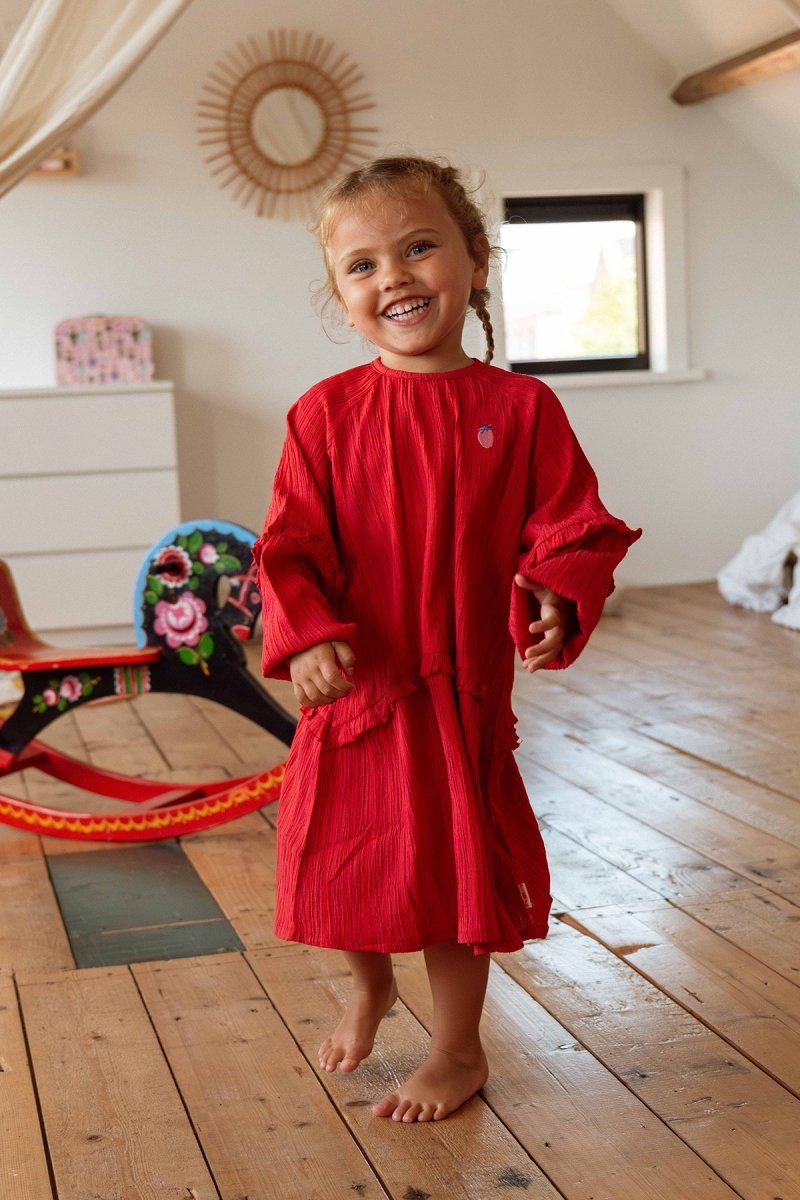 VALERIE DRESS ROOD BOLD COLORS - The New Chapter Store