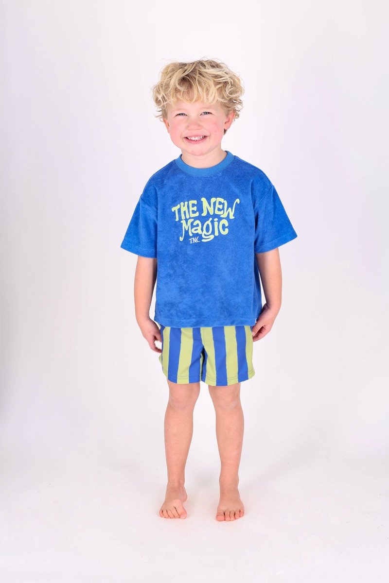 Vic zwembroek blauw groen Magic - The New Chapter Store