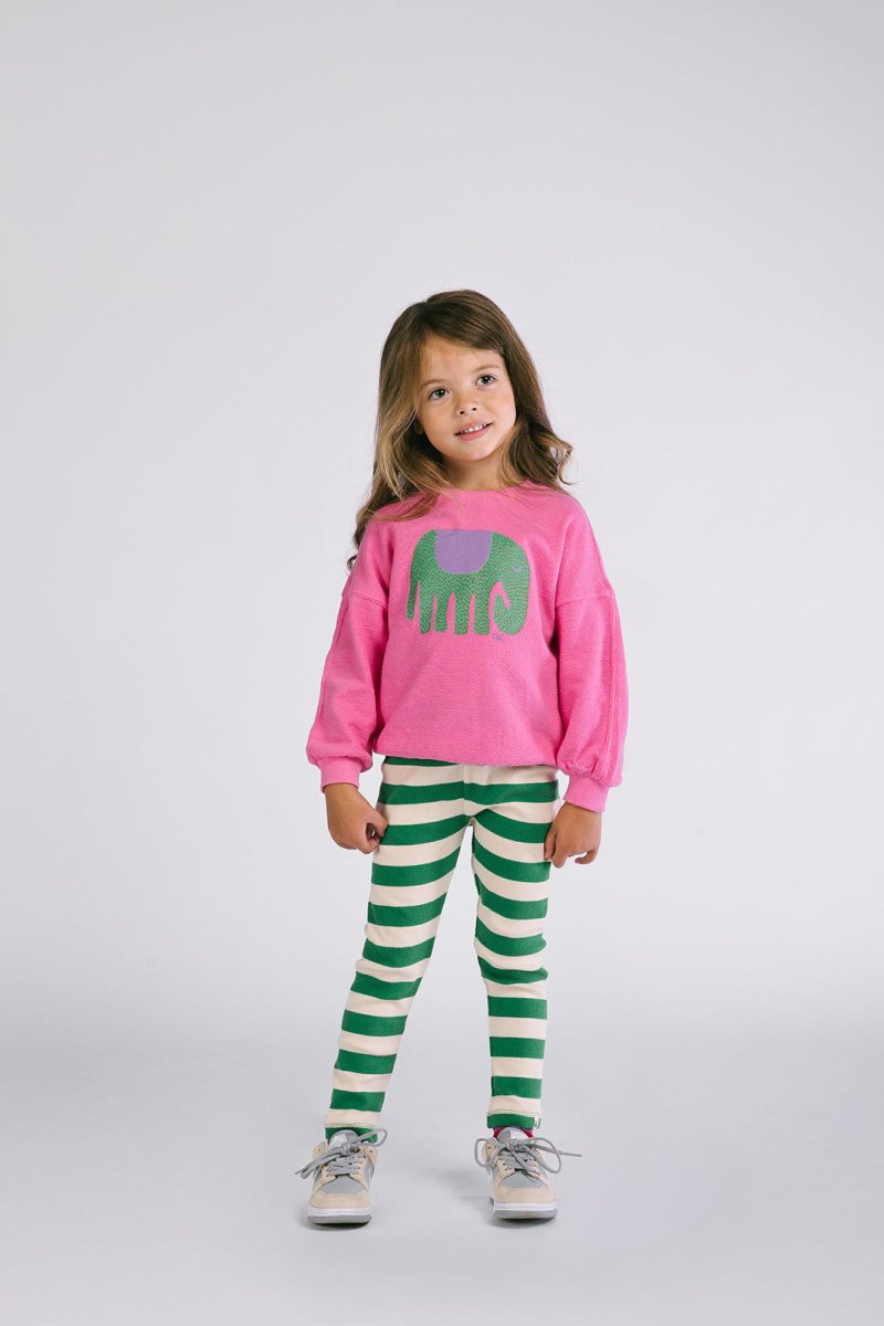 Zane Legging Strepen Groen/Wit - The New Chapter Store