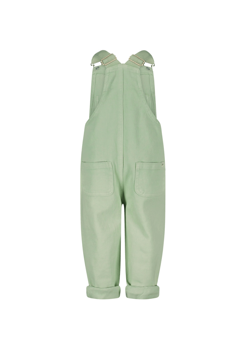 Dot jumpsuit green denim - The New Chapter Store