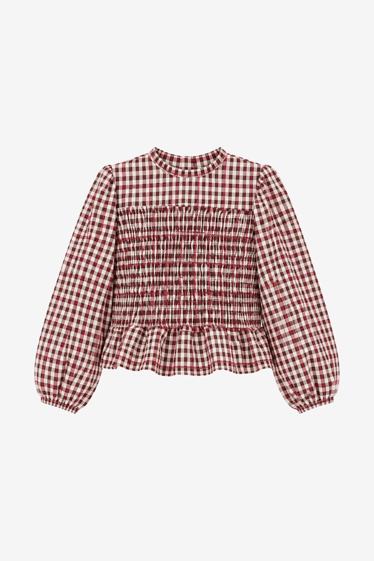 IZZY BLOUSE BORDEAUX BOLD COLORS