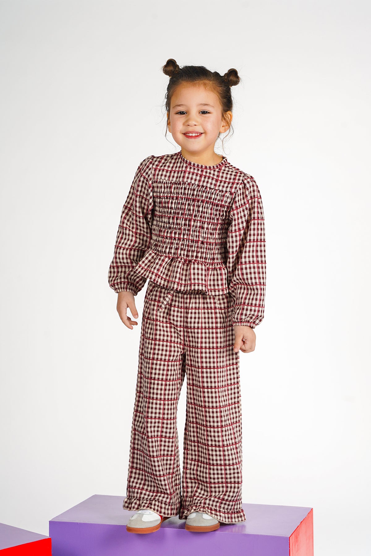 TATE TROUSERS BORDEAUX BOLD COLORS