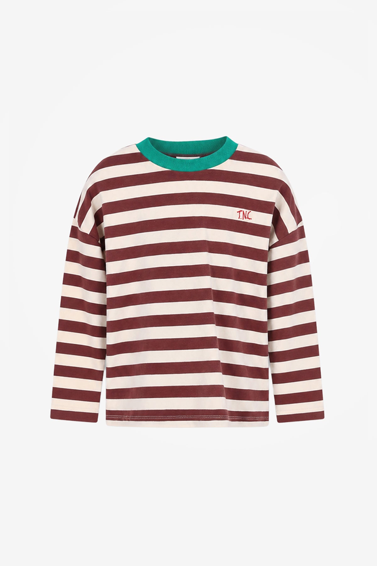 LOU LONGSLEEVE WHITE WILD AT HEART brownstone stripes