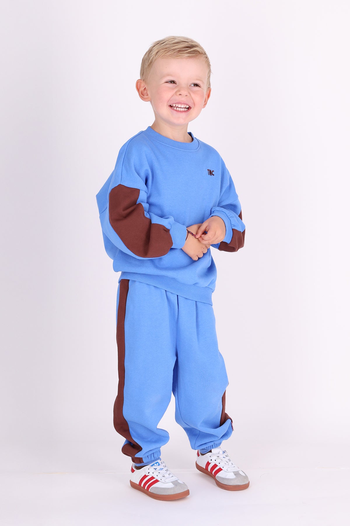 WOLF SWEATPANTS BLUE WILD AT HEART