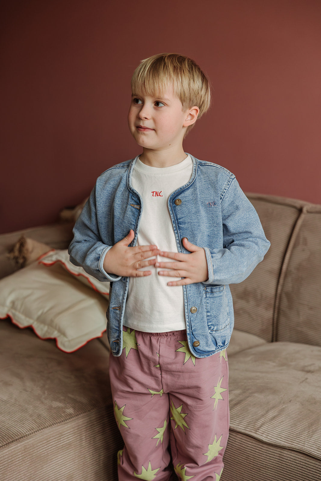 Bo T-shirt wit Basic