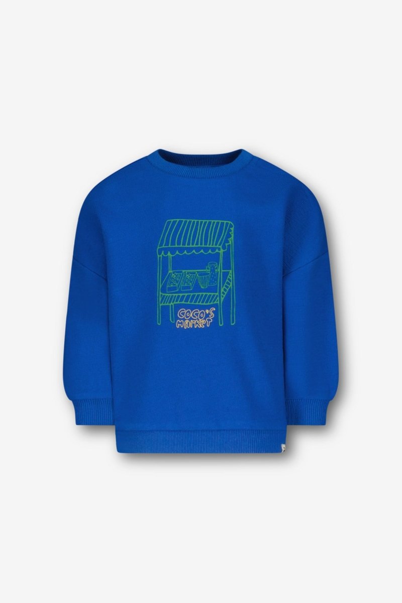 Benja sweater blauw Coco - The New Chapter Store