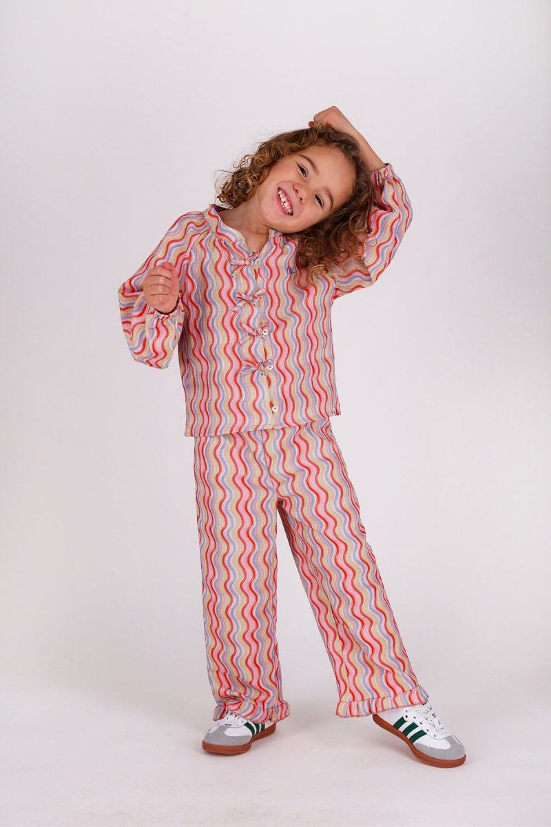 Izzy blouse groovy waves - The New Chapter Store