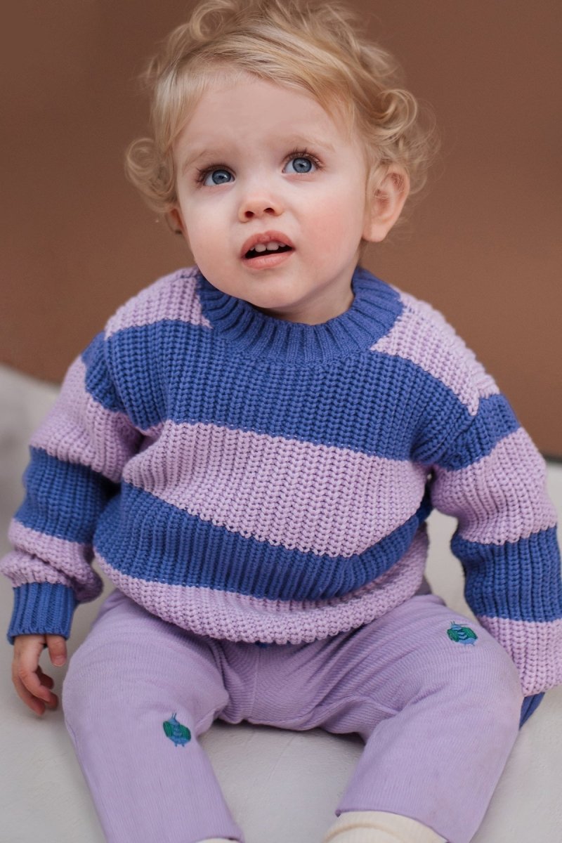 Lenny Baby Sweater Paars - The New Chapter Store