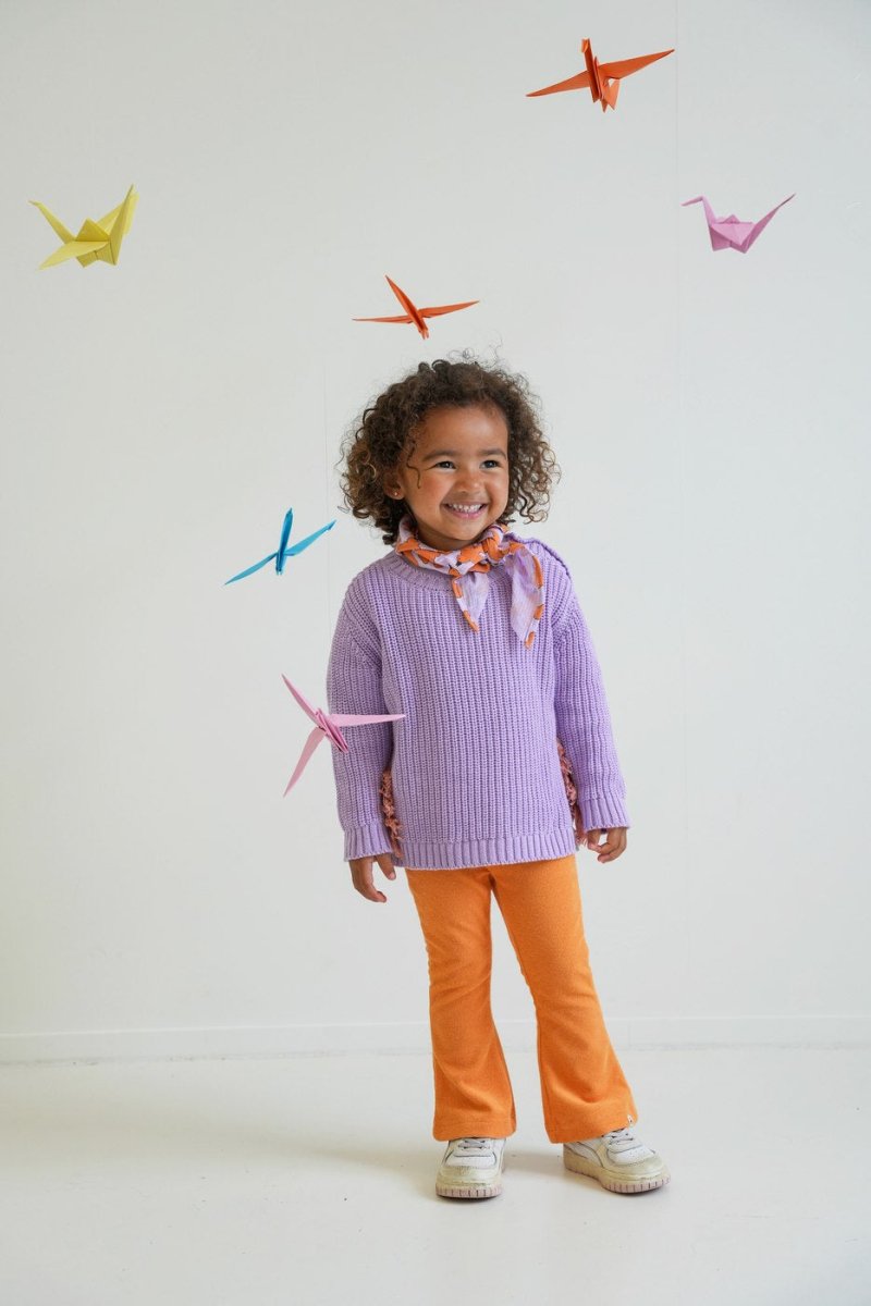 Nena flared broek oranje Birdie - The New Chapter Store