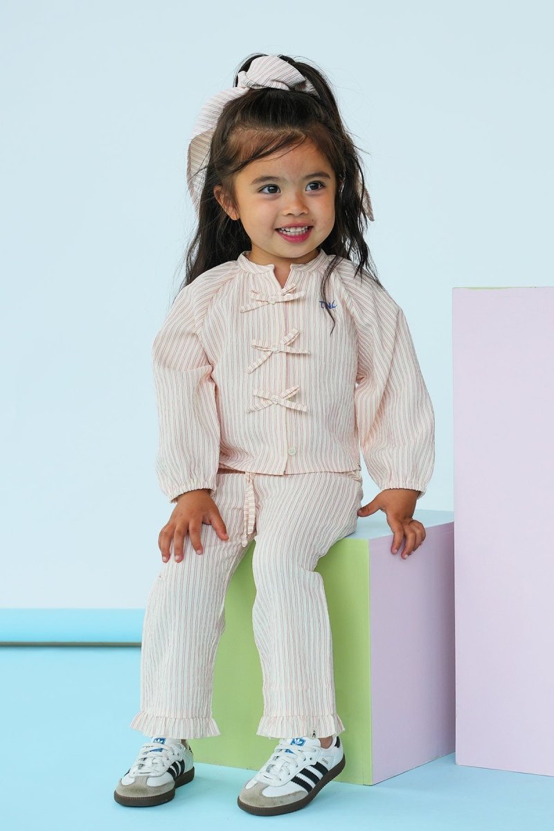 Skye sjaal wit roze - The New Chapter Store