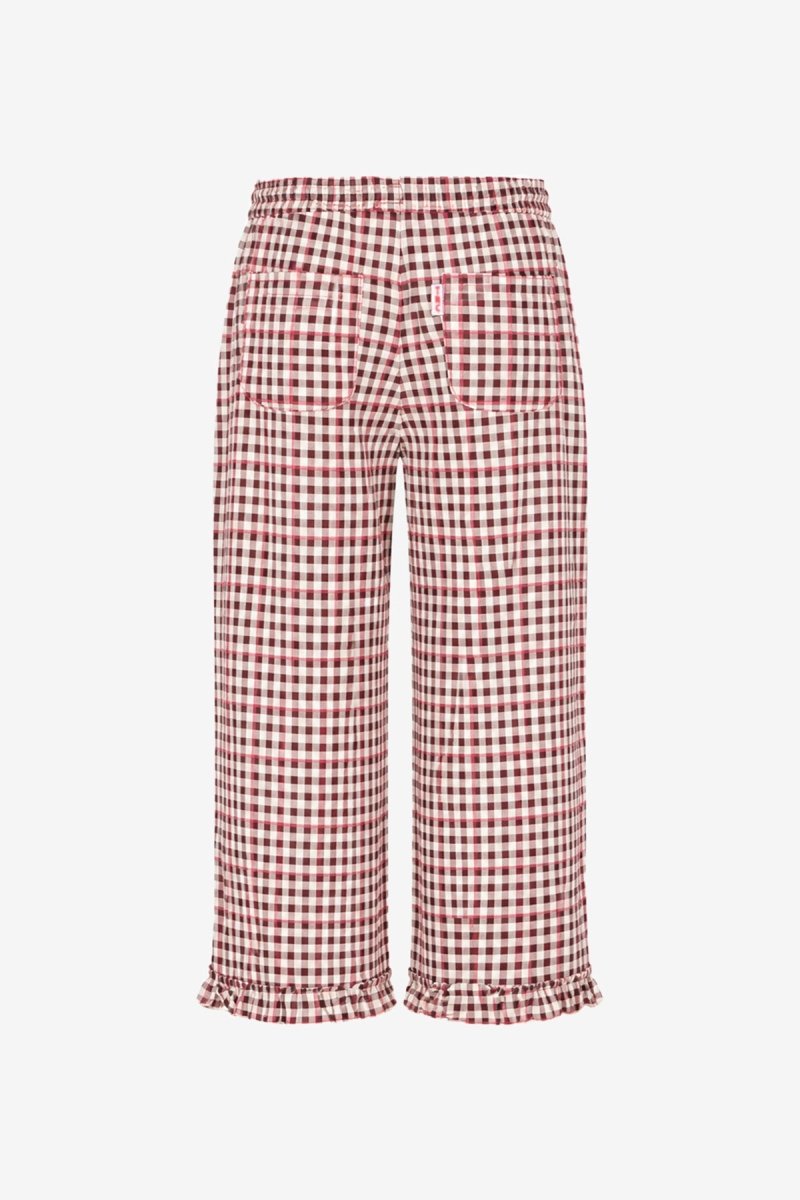 TATE TROUSERS BORDEAUX BOLD COLORS - The New Chapter Store