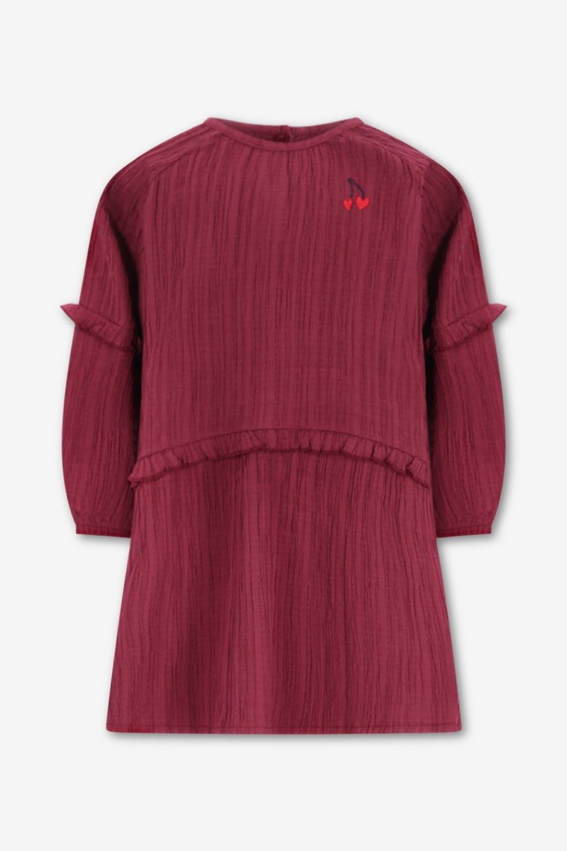 VALERIE DRESS BURGUNDY FULL HOUSE - The New Chapter Store