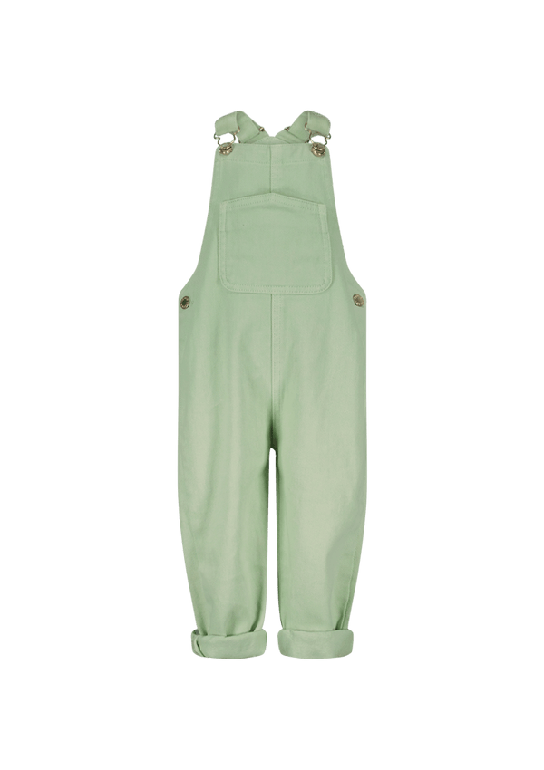 Dot jumpsuit green denim - The New Chapter Store