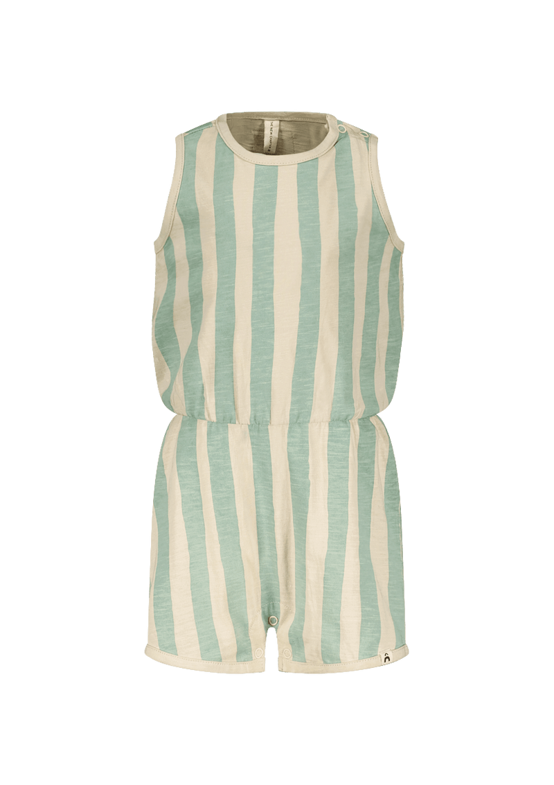 Freddie jumpsuit green stripe - The New Chapter Store